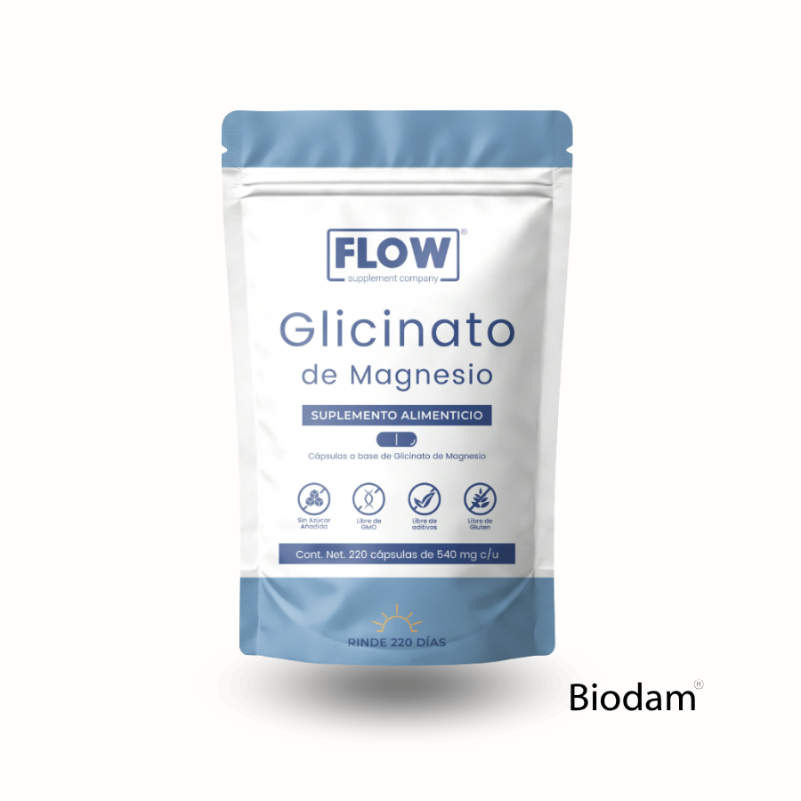GLICINATO DE MAGNESIO 220 CAPS 540 MG FLOW