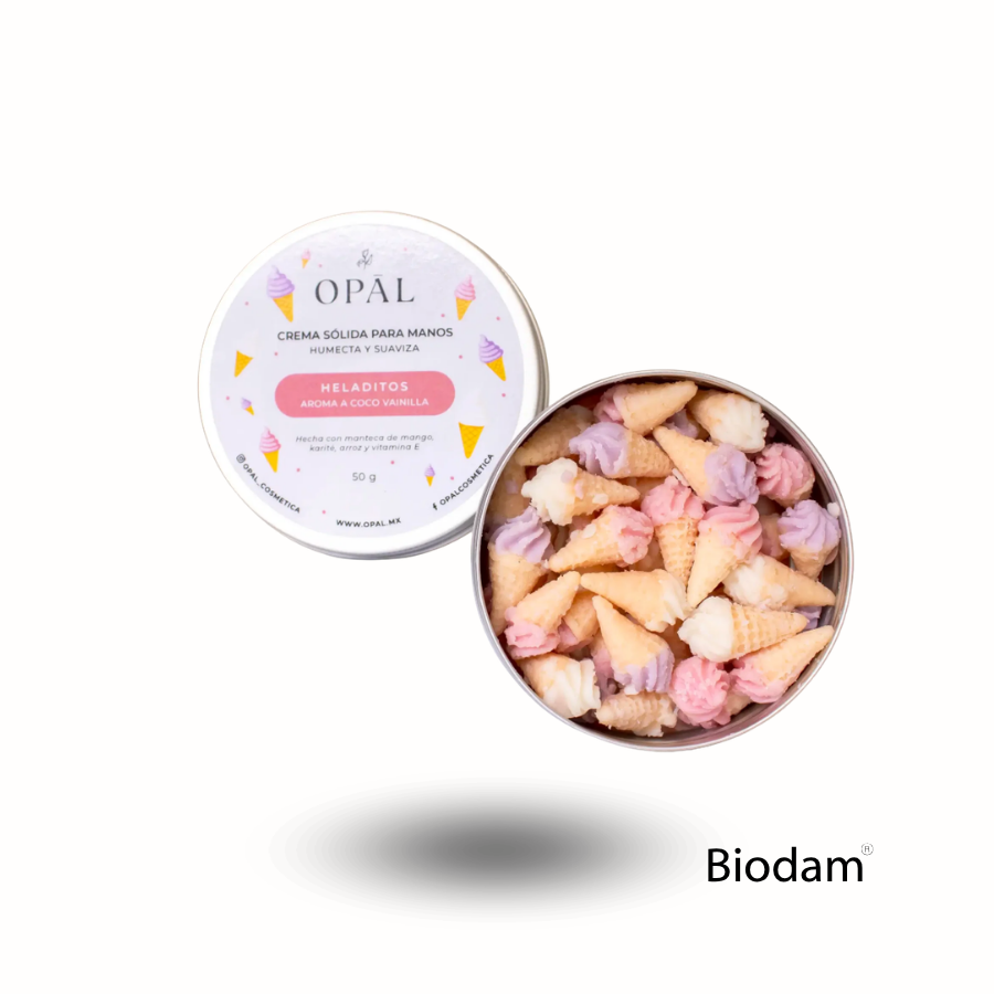 CREMA SOLIDA HELADITOS 50g (AROMA A COCO VAINILLA), OPAL